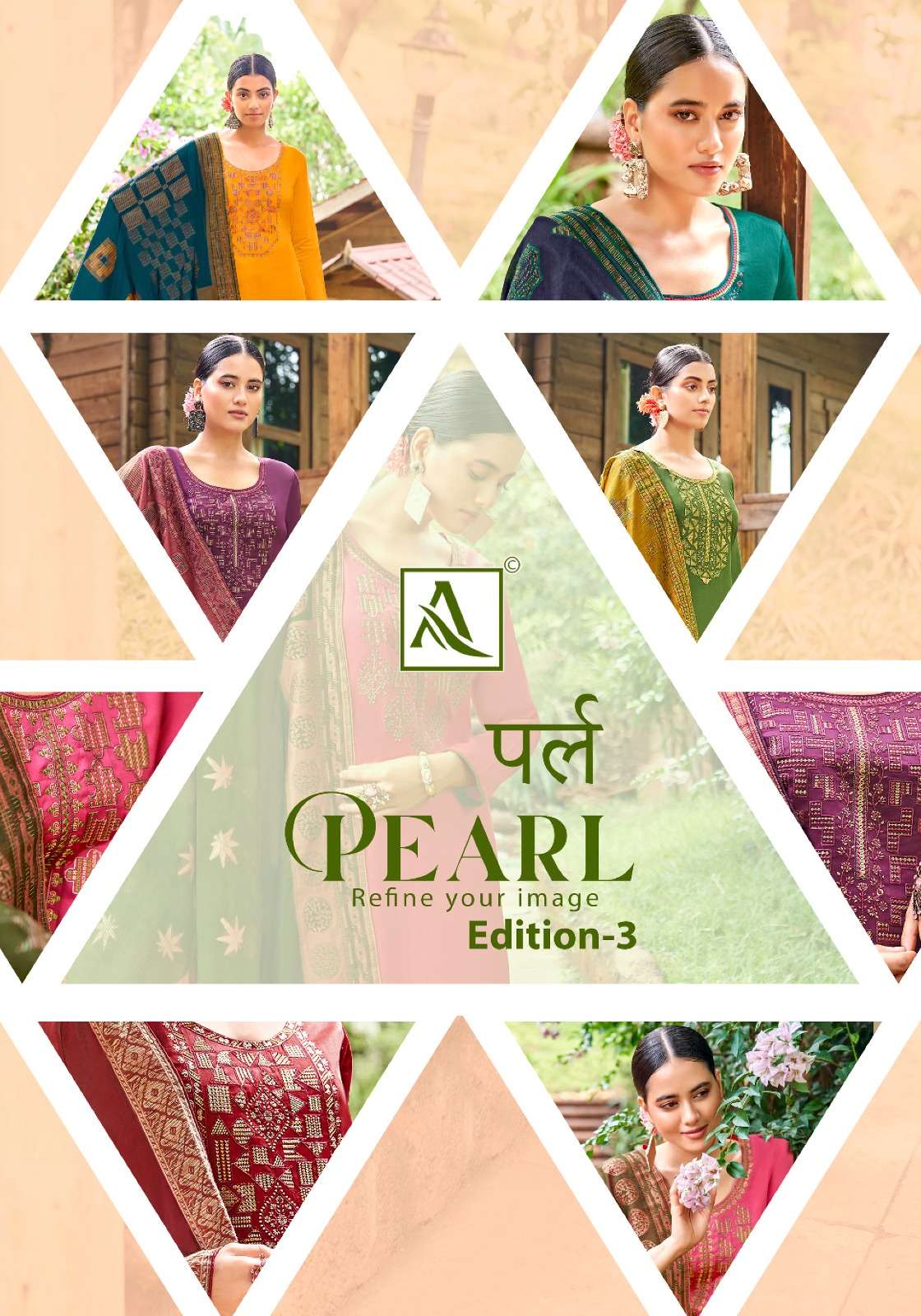 ALOK SUITS PEARL EDITION VOL 3 COTTON EMBROIDERY SUITS
