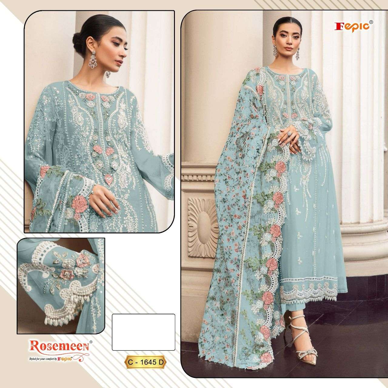 FEPIC ROSEMEEN 1645 PAKISTANI SUITS