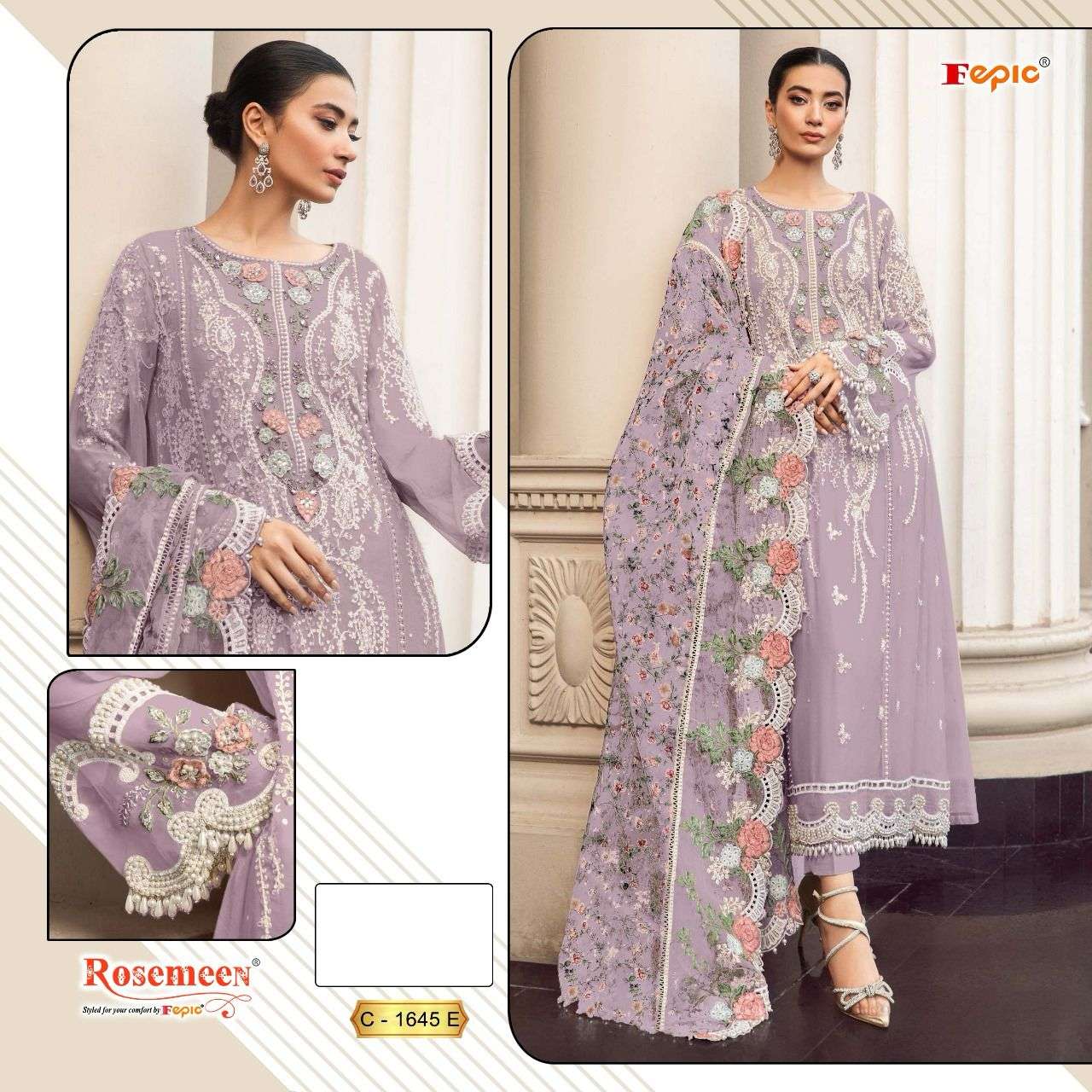 FEPIC ROSEMEEN 1645 PAKISTANI SUITS