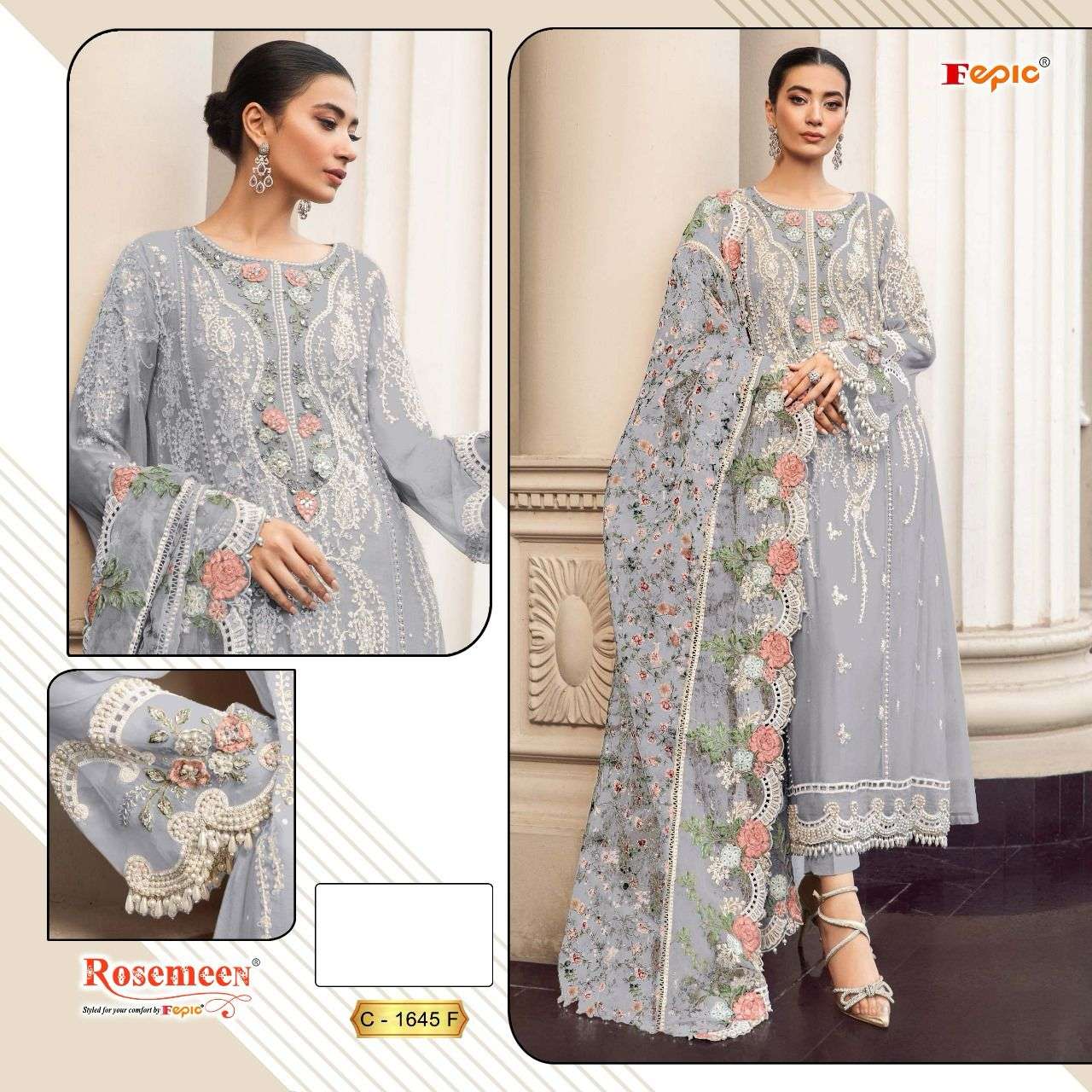 FEPIC ROSEMEEN 1645 PAKISTANI SUITS