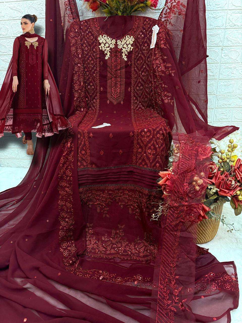 FEPIC ROSEMEEN C 1706 GEORGETTE DESIGNER SUITS