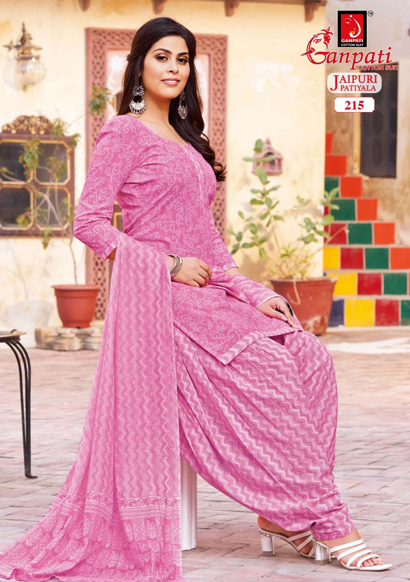 GANPATI JAIPURI PATIYALA SPECIAL VOL 8 COTTON SUITS