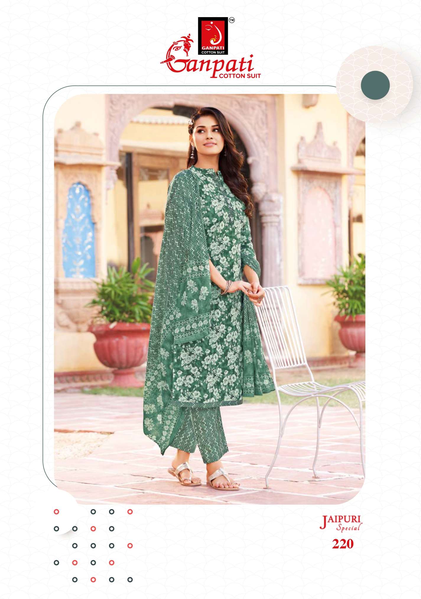 GANPATI JAIPURI SPECIAL VOL 8 COTTON SALWAR SUITS