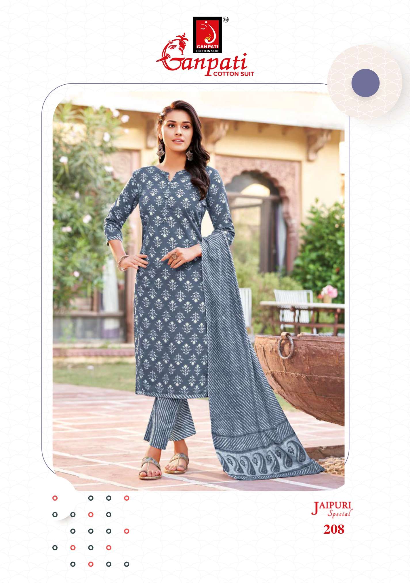 GANPATI JAIPURI SPECIAL VOL 8 COTTON SALWAR SUITS