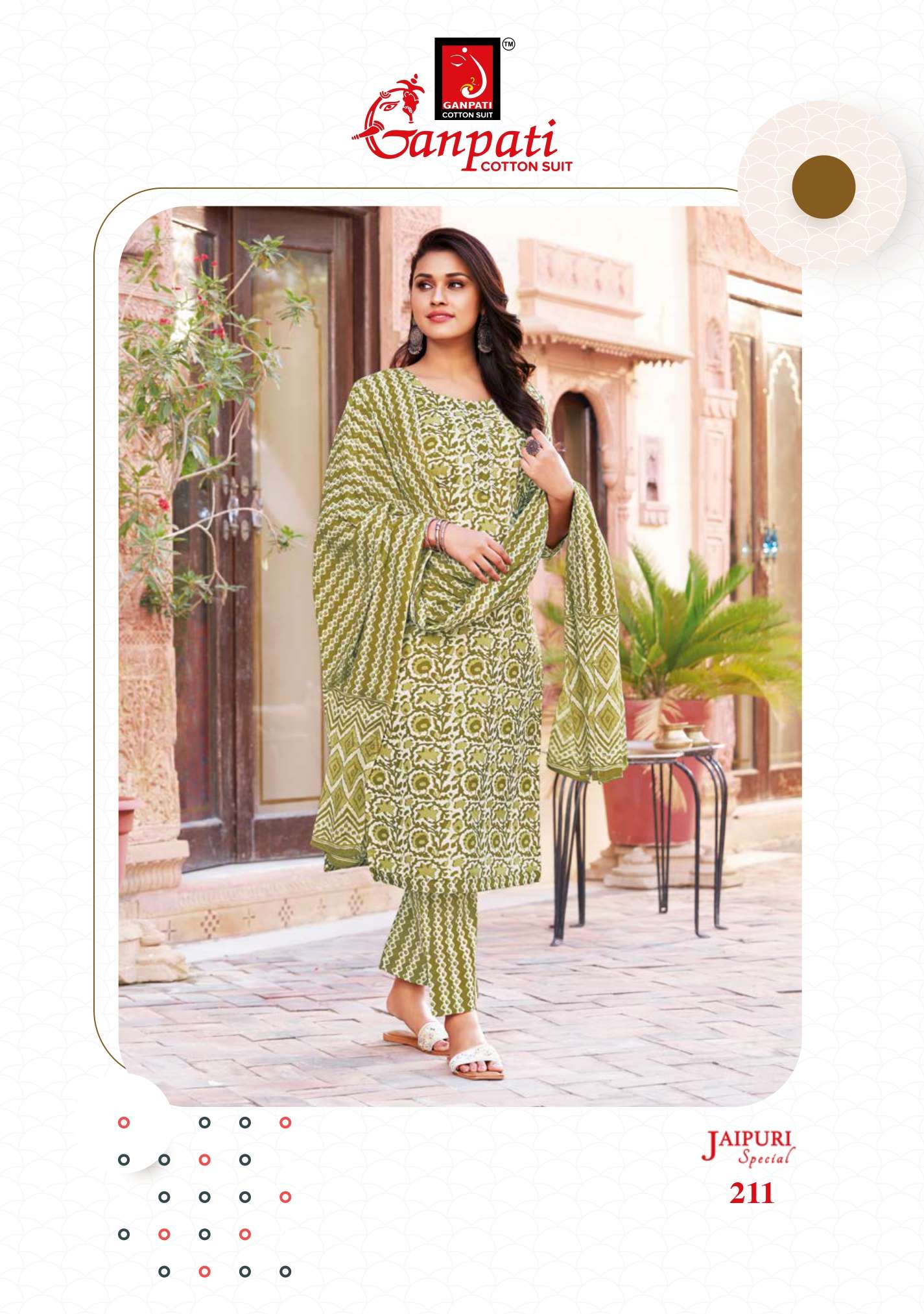 GANPATI JAIPURI SPECIAL VOL 8 COTTON SALWAR SUITS