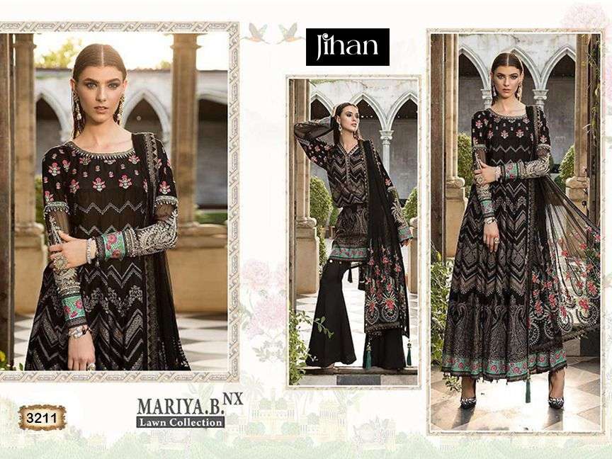 JIHAN  D NO 3211 BLACK PAKISTANI SUIT