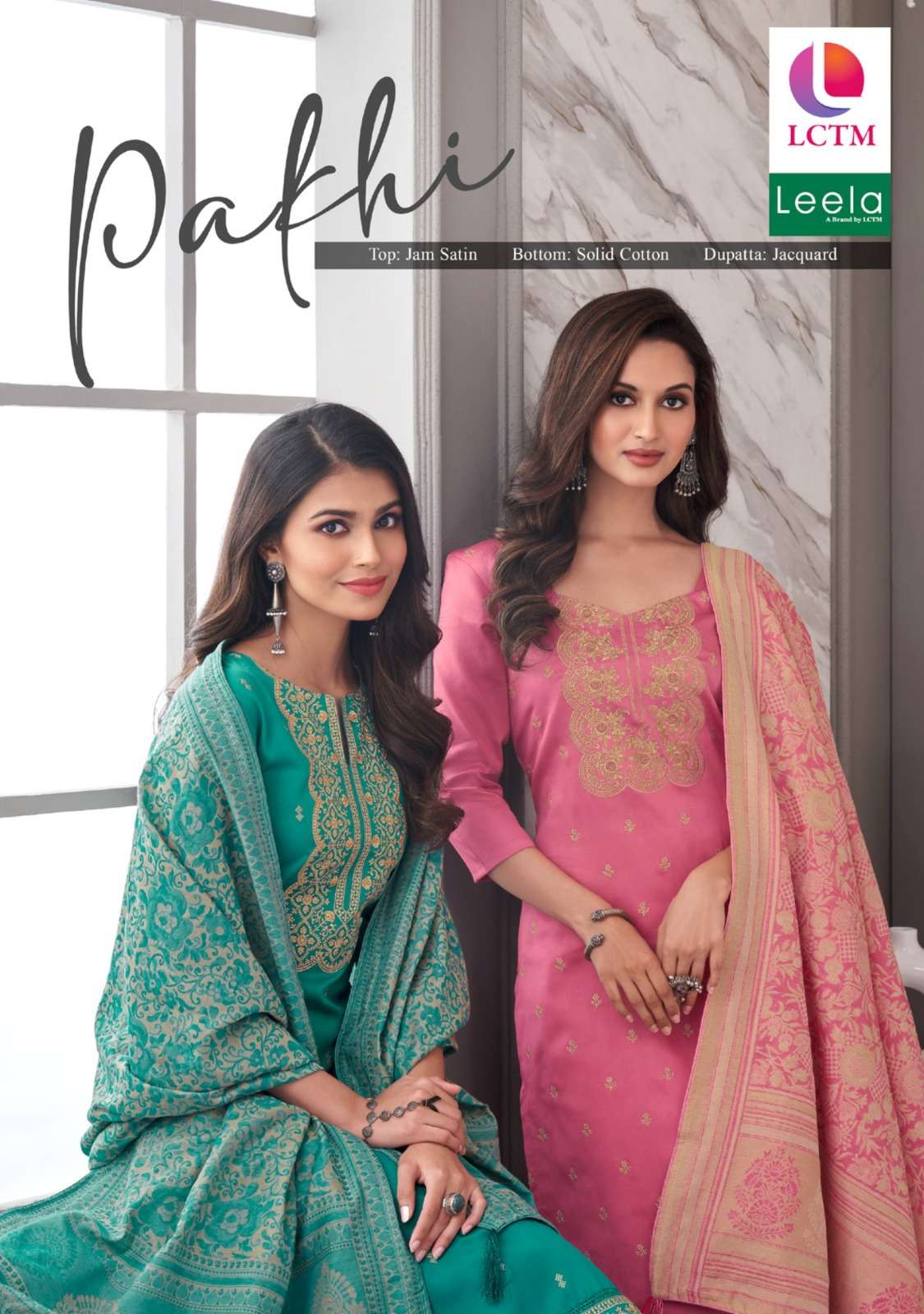 LEELA PAKHI DESIGNER JAM SATIN SUITS 