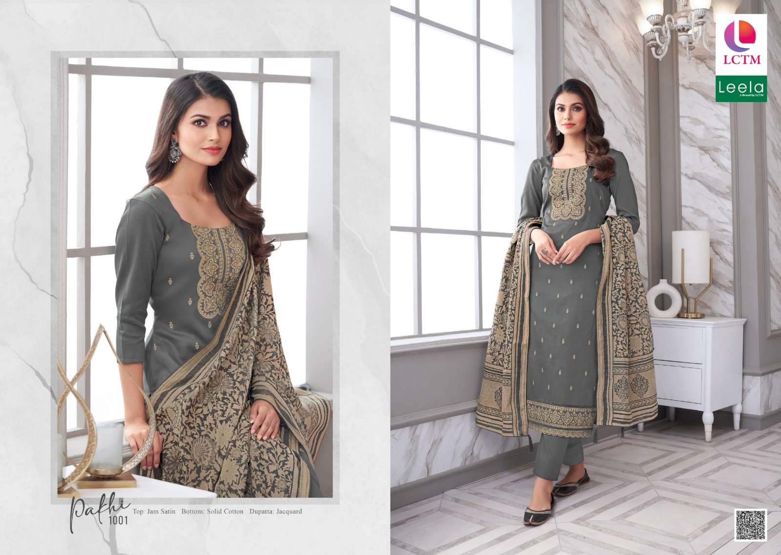 LEELA PAKHI DESIGNER JAM SATIN SUITS 