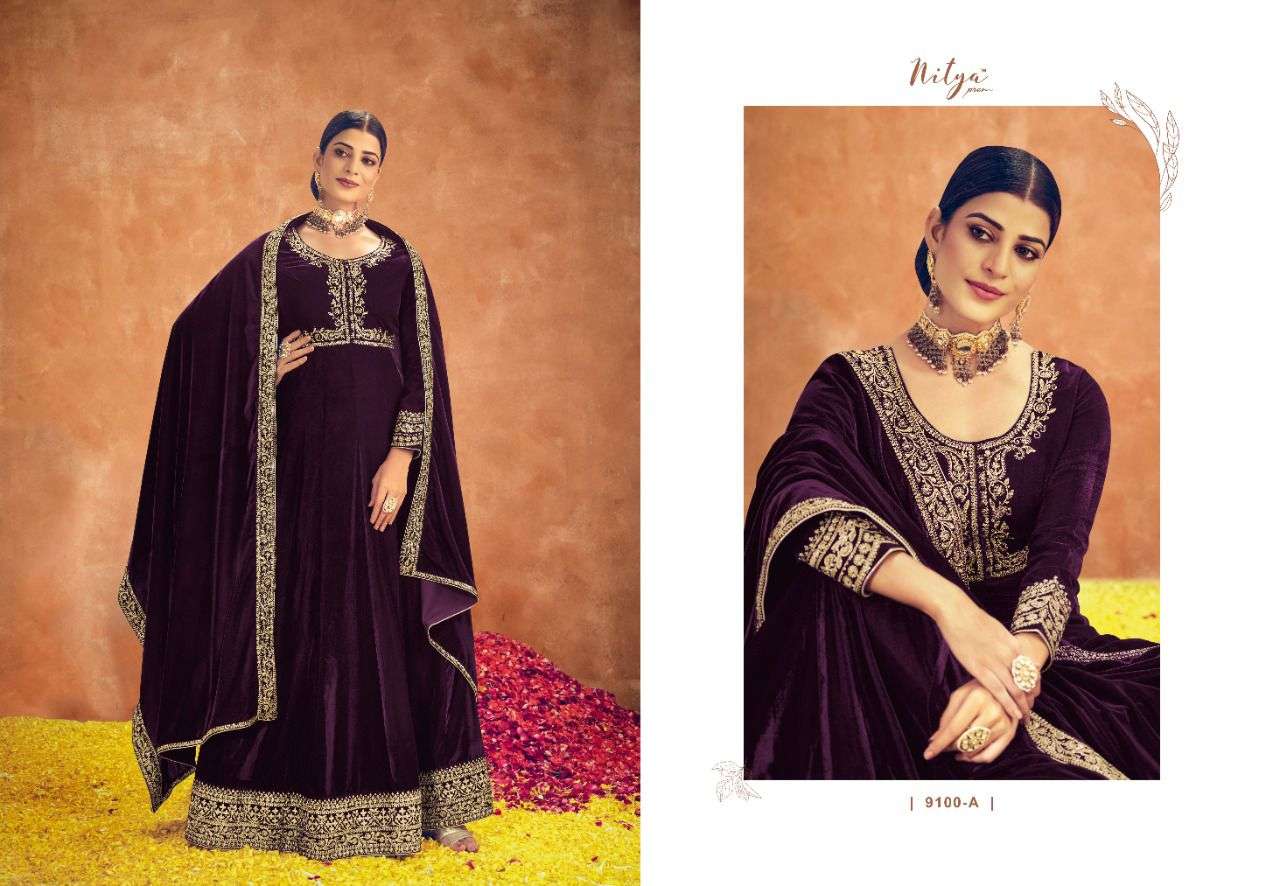 LT NITYA PARISHA VELVET SUITS
