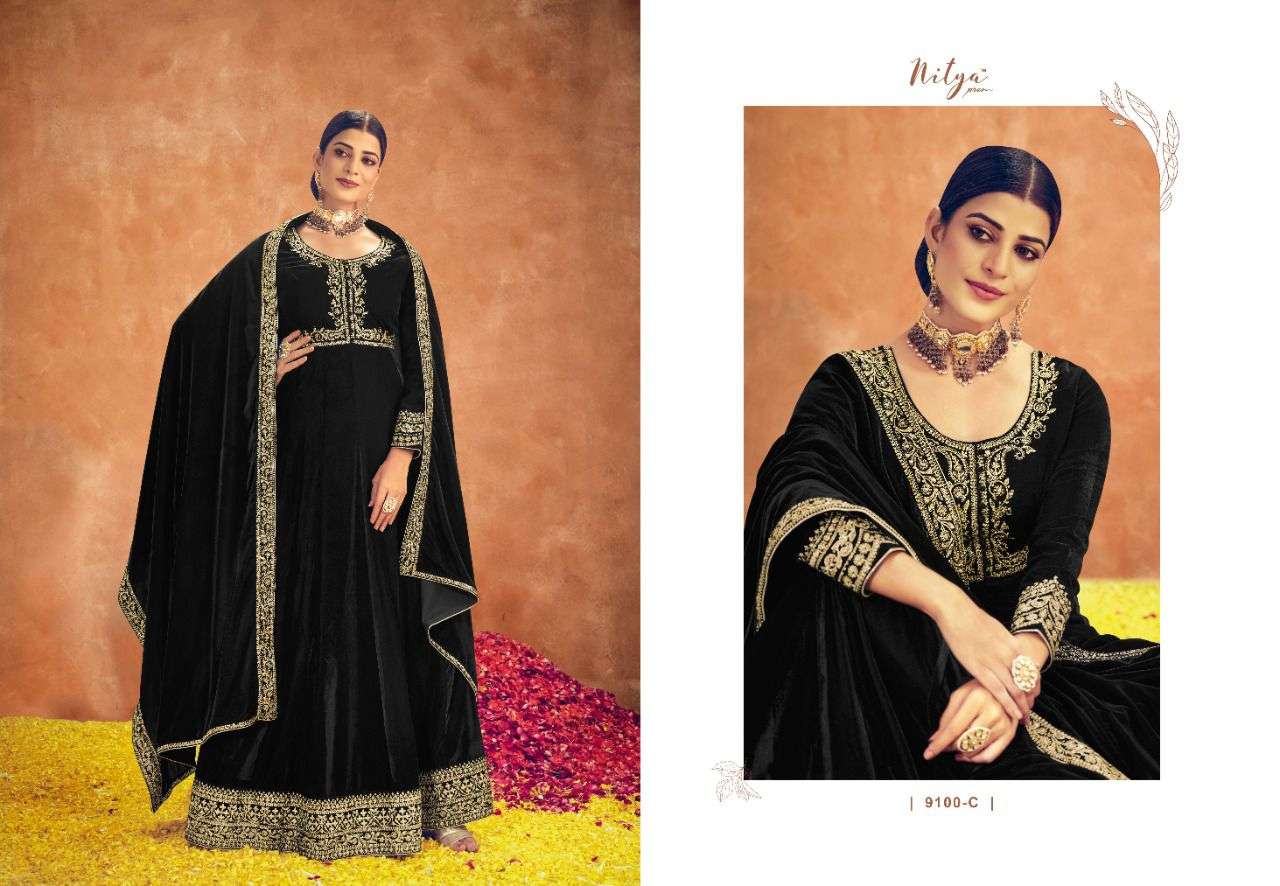 LT NITYA PARISHA VELVET SUITS