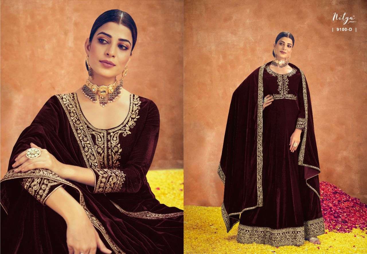 LT NITYA PARISHA VELVET SUITS