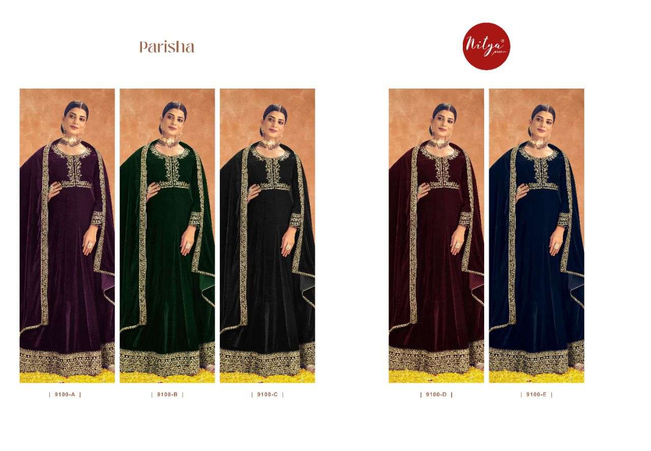 LT NITYA PARISHA VELVET SUITS
