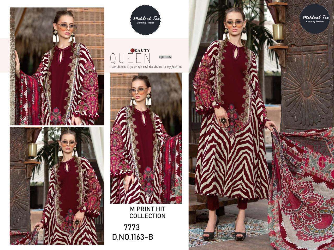 MEHBOOB TEX M PRINT HIT COLLECTION D NO 1163 COTTON SALWAR KAMEEZ 