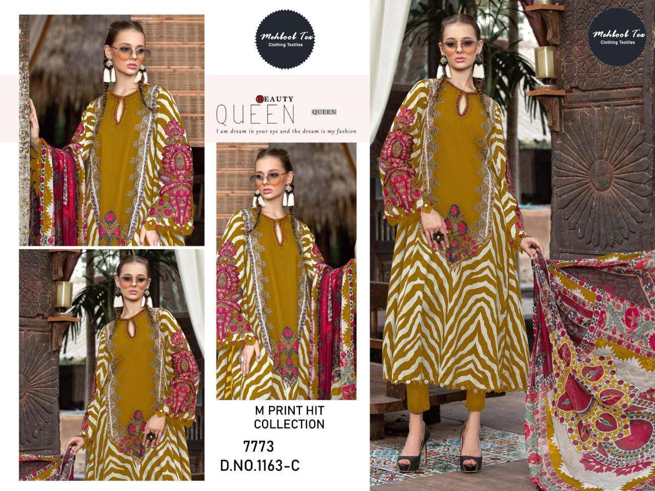 MEHBOOB TEX M PRINT HIT COLLECTION D NO 1163 COTTON SALWAR KAMEEZ 