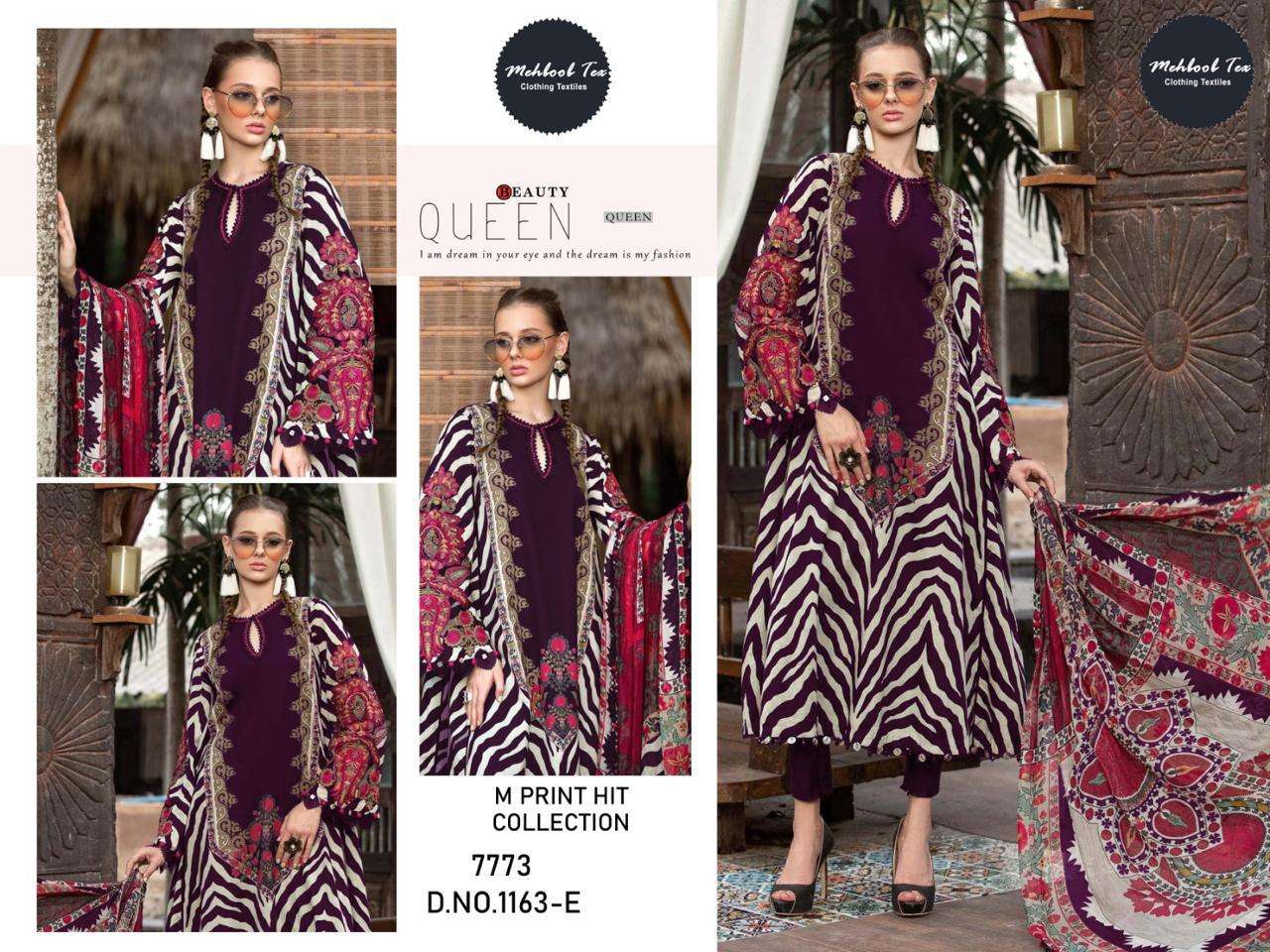 MEHBOOB TEX M PRINT HIT COLLECTION D NO 1163 COTTON SALWAR KAMEEZ 