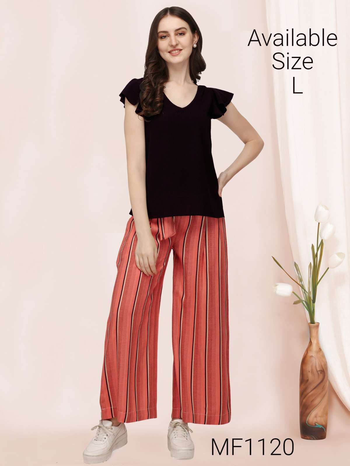 MESMORA KHADI PAIRS CAUSAL WEAR TOPS WITH PANTS