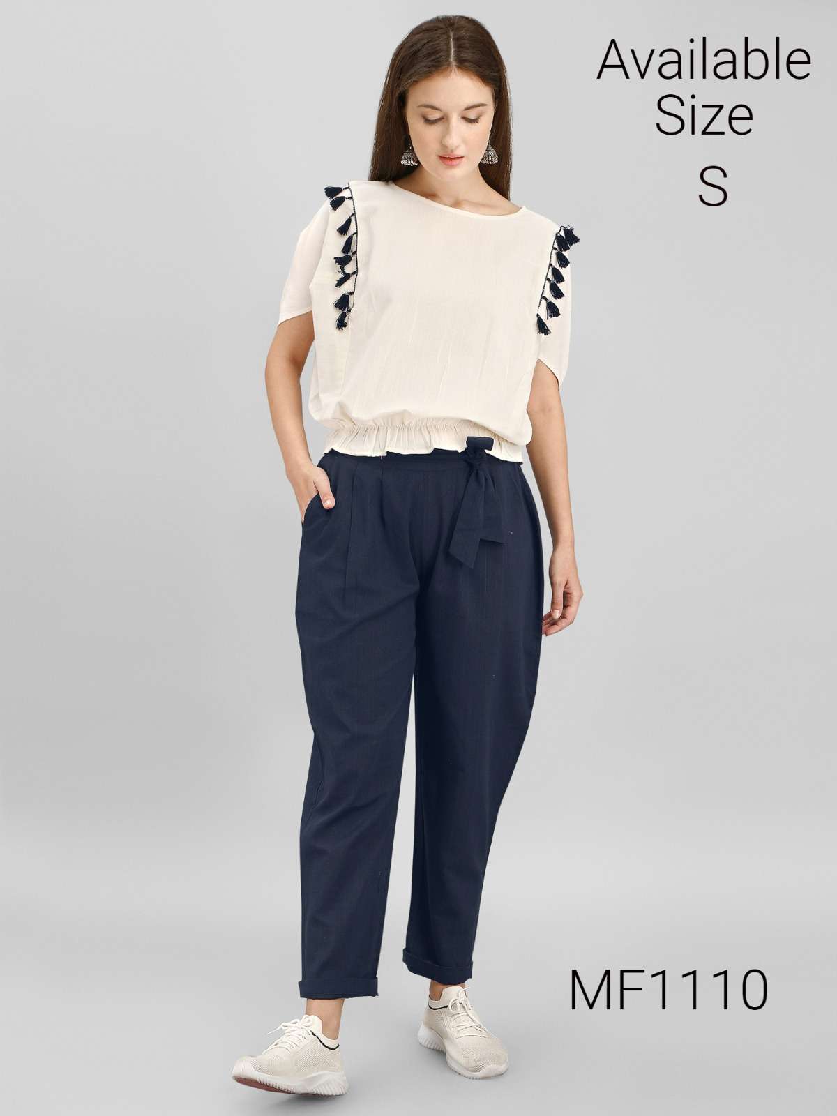 MESMORA KHADI PAIRS CAUSAL WEAR TOPS WITH PANTS