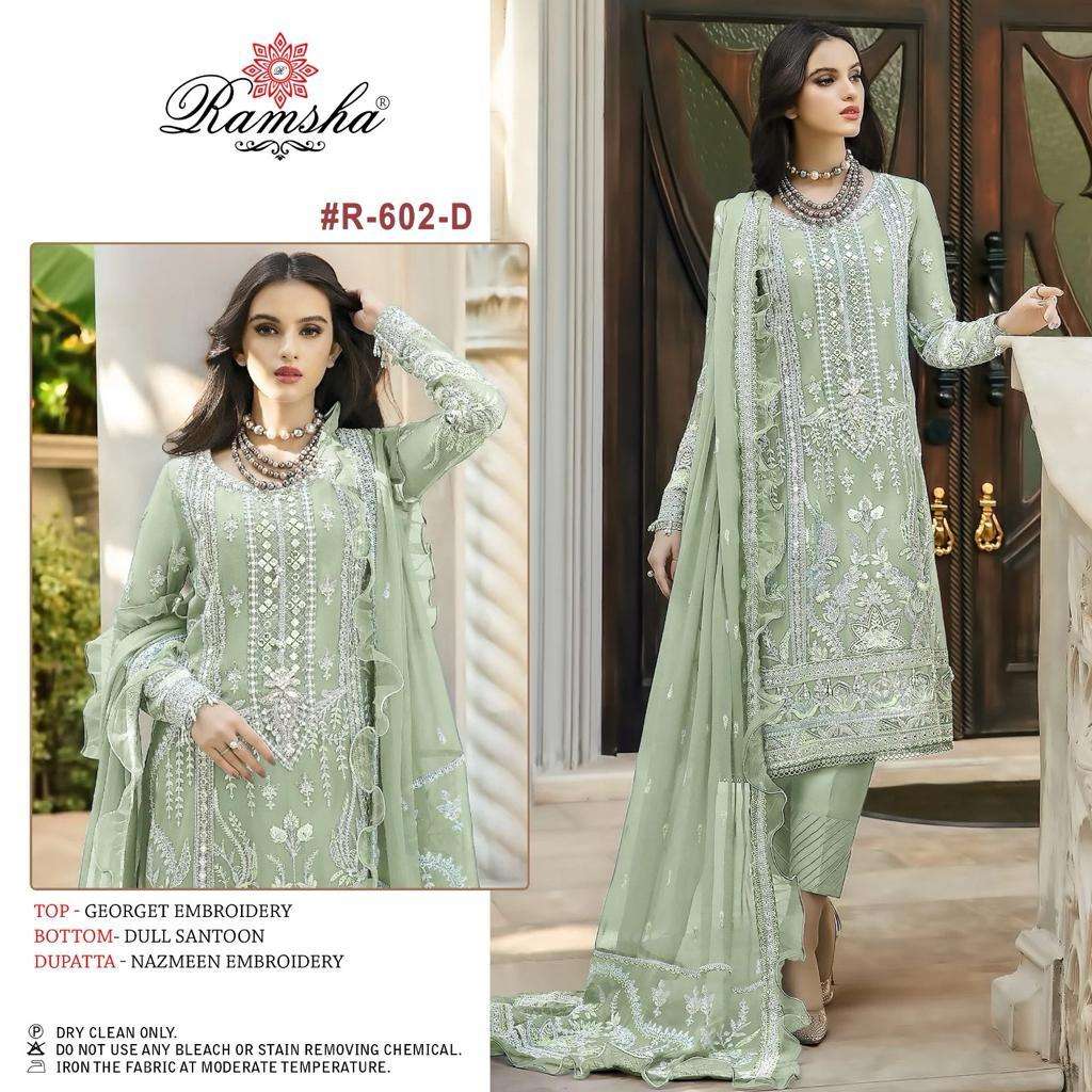 RAMSHA R 602 NX BEAUTIFUL EMBROIDERED SUITS