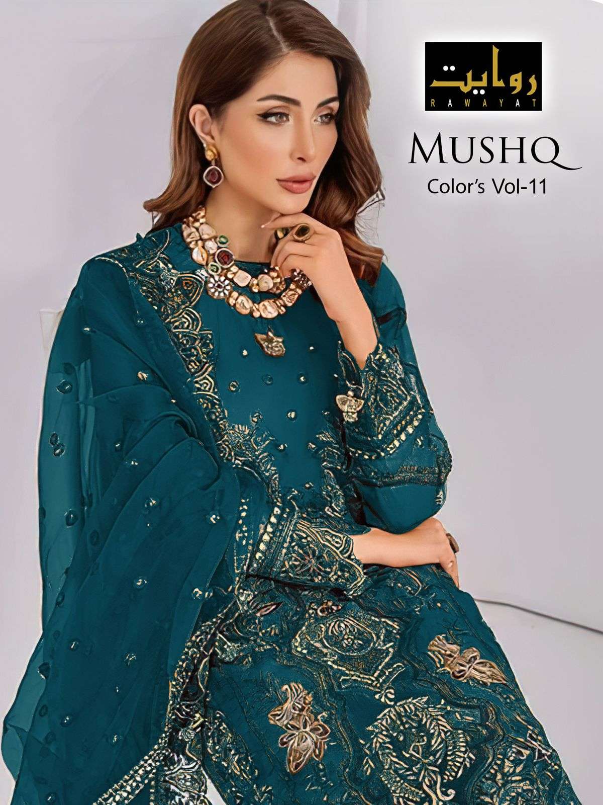 RAWAYAT FASHION MUSHQ COLORS VOL 11 PAKISTANI SUITS 