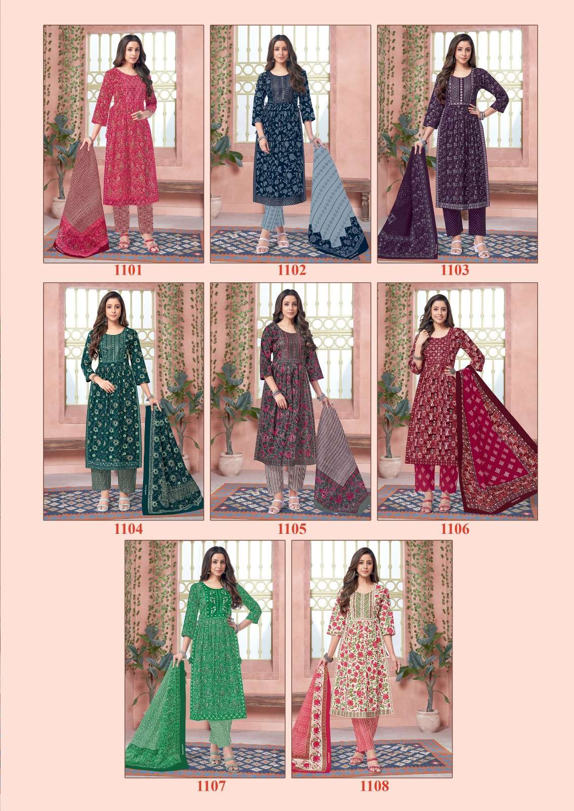  SHREE GANESH ZAARA VOL 1 KURTI COMBO SET 