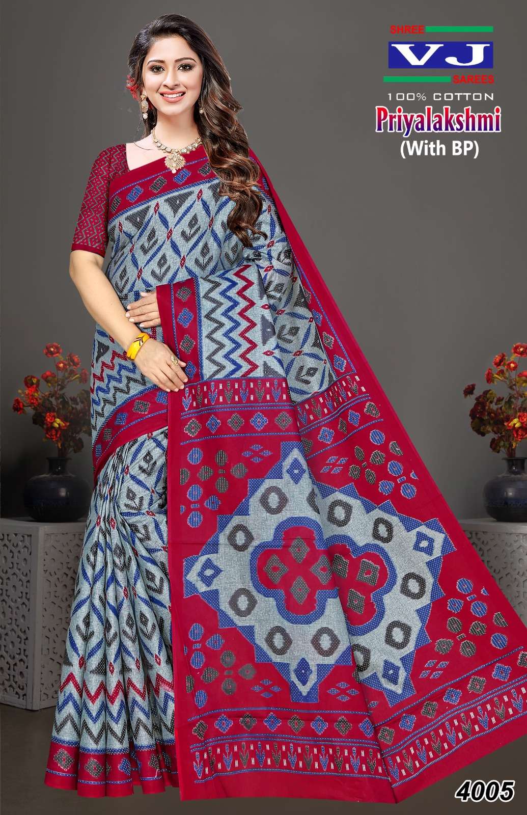 SHREE VIJAY SAREES PRIYALAKSHMI BATIK PRINT SAREES