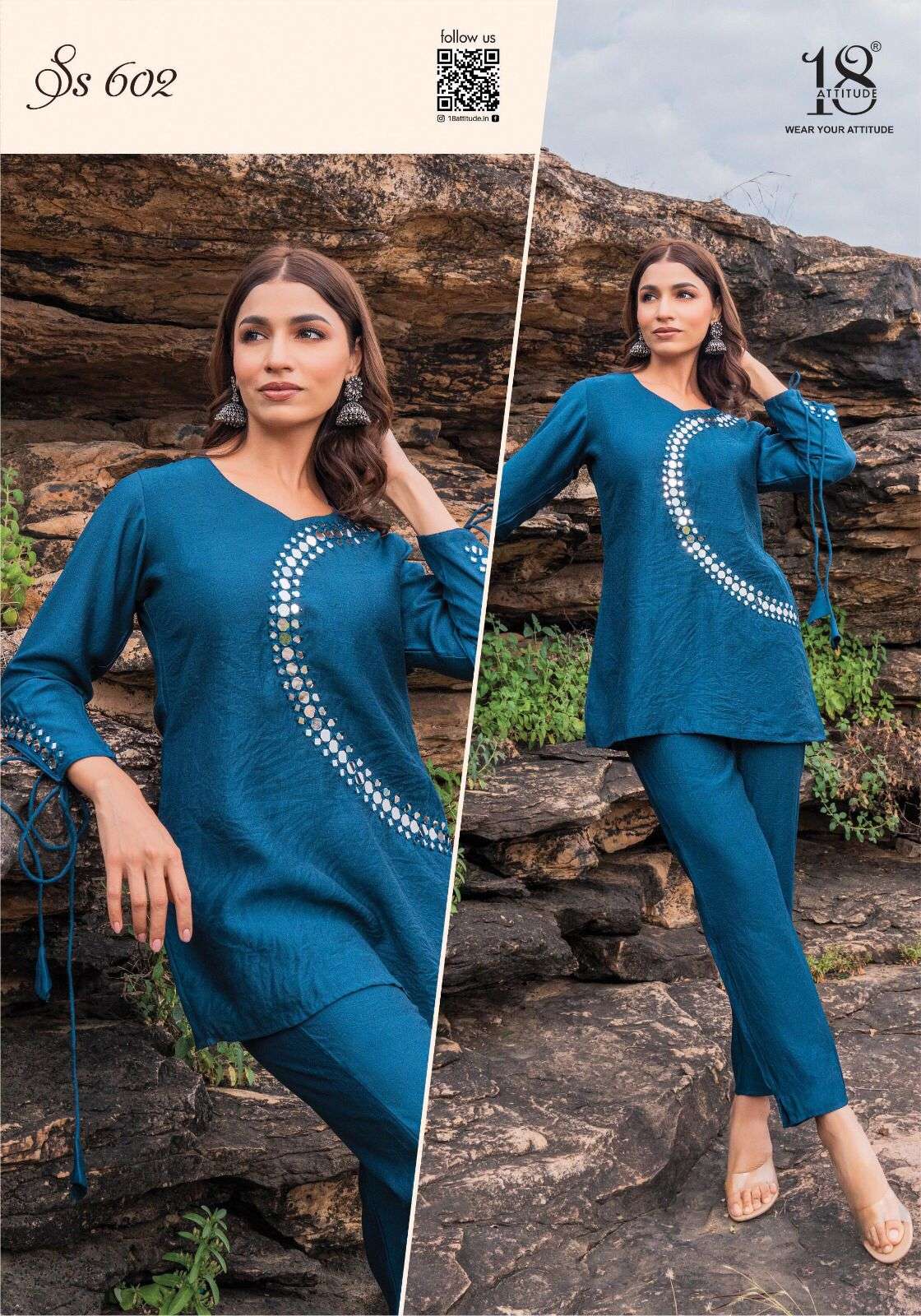 18 ATTITUDE SHO SHAA VOL 6 VISCOSE FANCY STYLISH CORD SETS