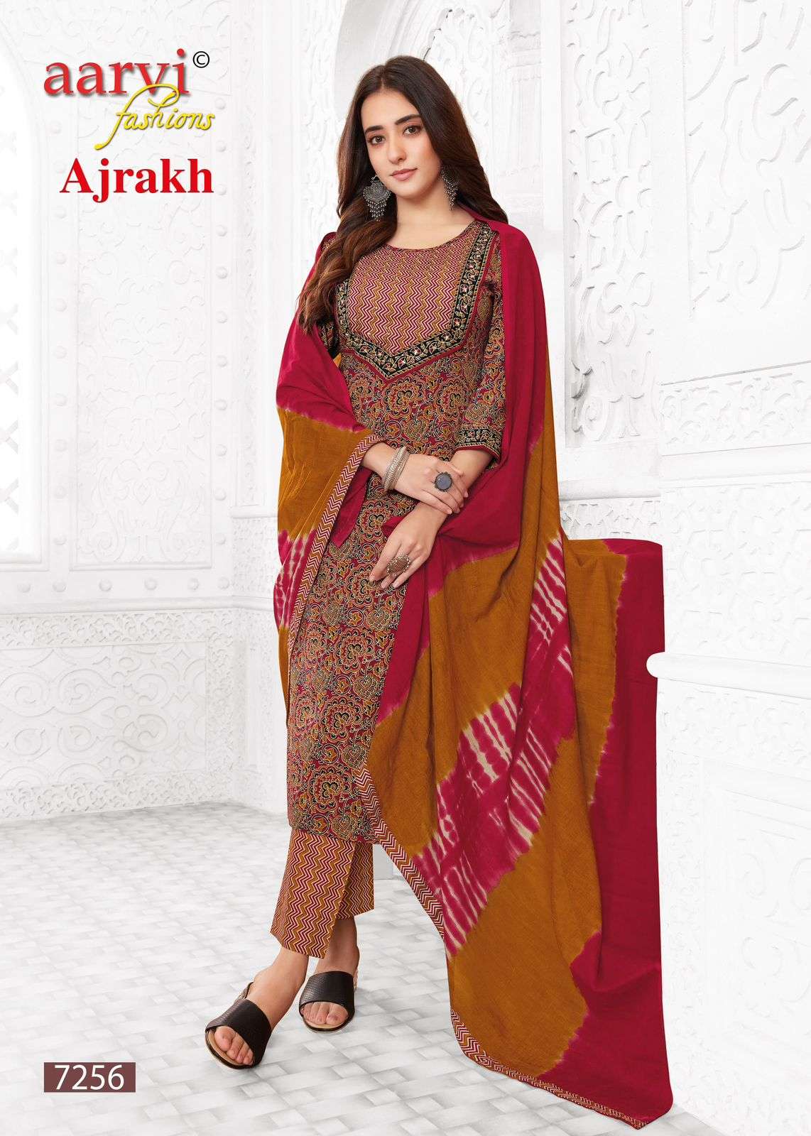 AARVI FASHION AJRAKH VOL 2 COTTON KURTI COMBO SET 