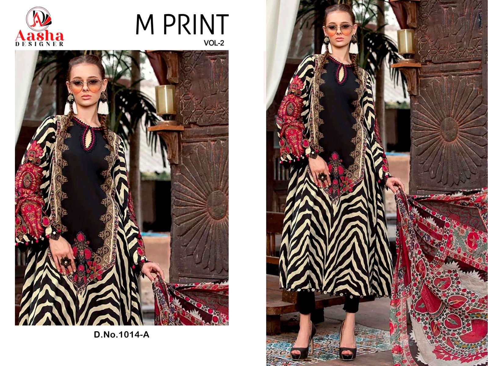 AASHA DESIGNER M PRINT VOL 2 COTTON SALWAR KAMEEZ 