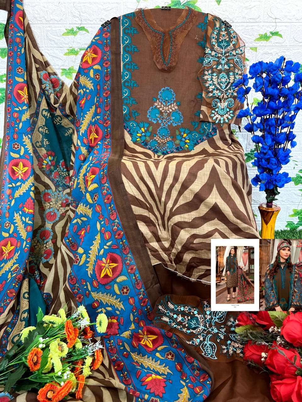 AASHA DESIGNER M PRINT VOL 2 COTTON SALWAR KAMEEZ 