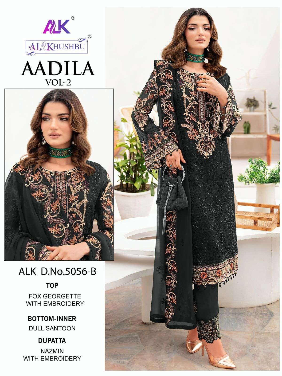 AL KHUSHBU AADILA VOL 2 EMBROIDERED GEORGETTE SUIT