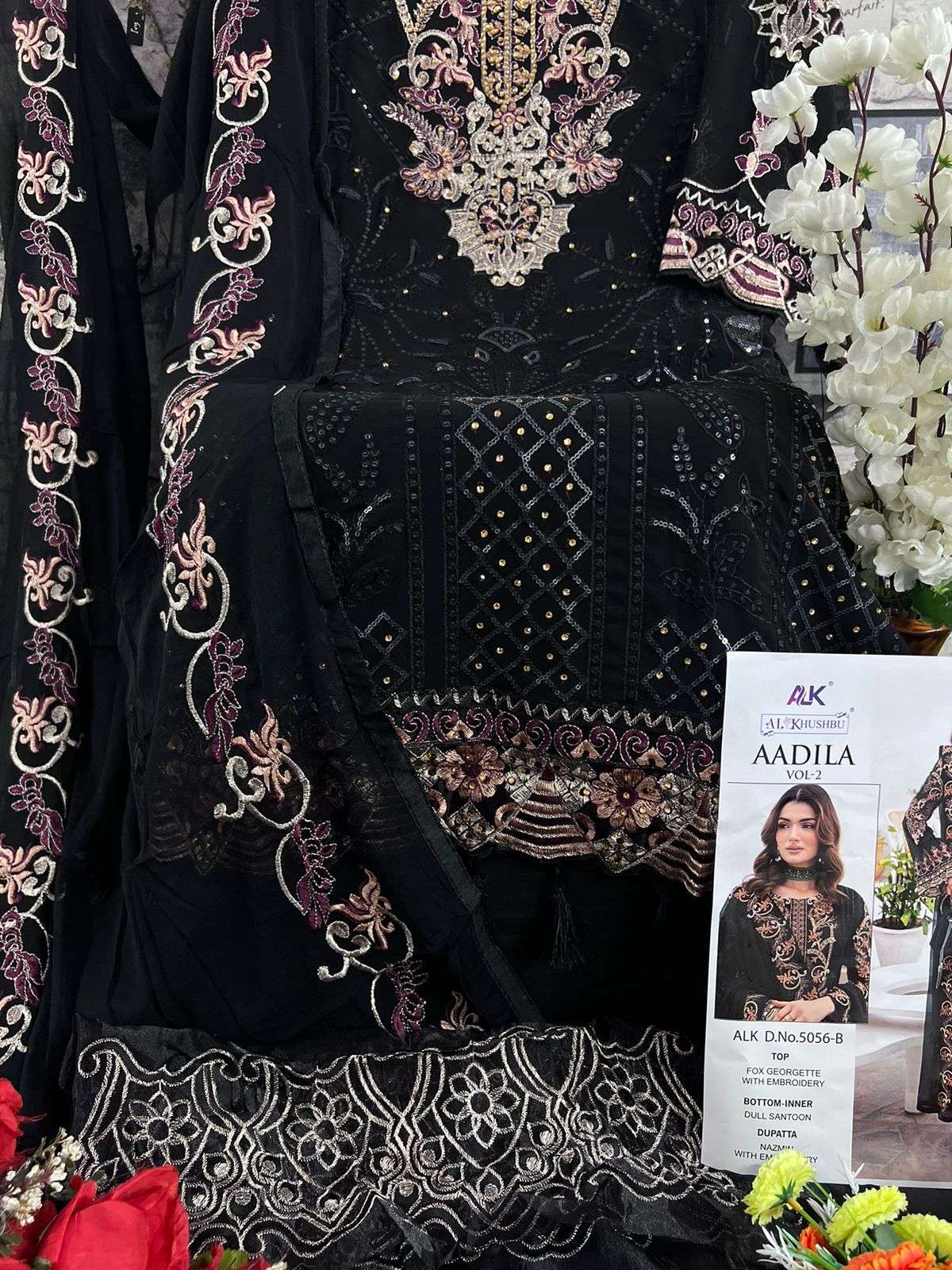 AL KHUSHBU AADILA VOL 2 EMBROIDERED GEORGETTE SUIT