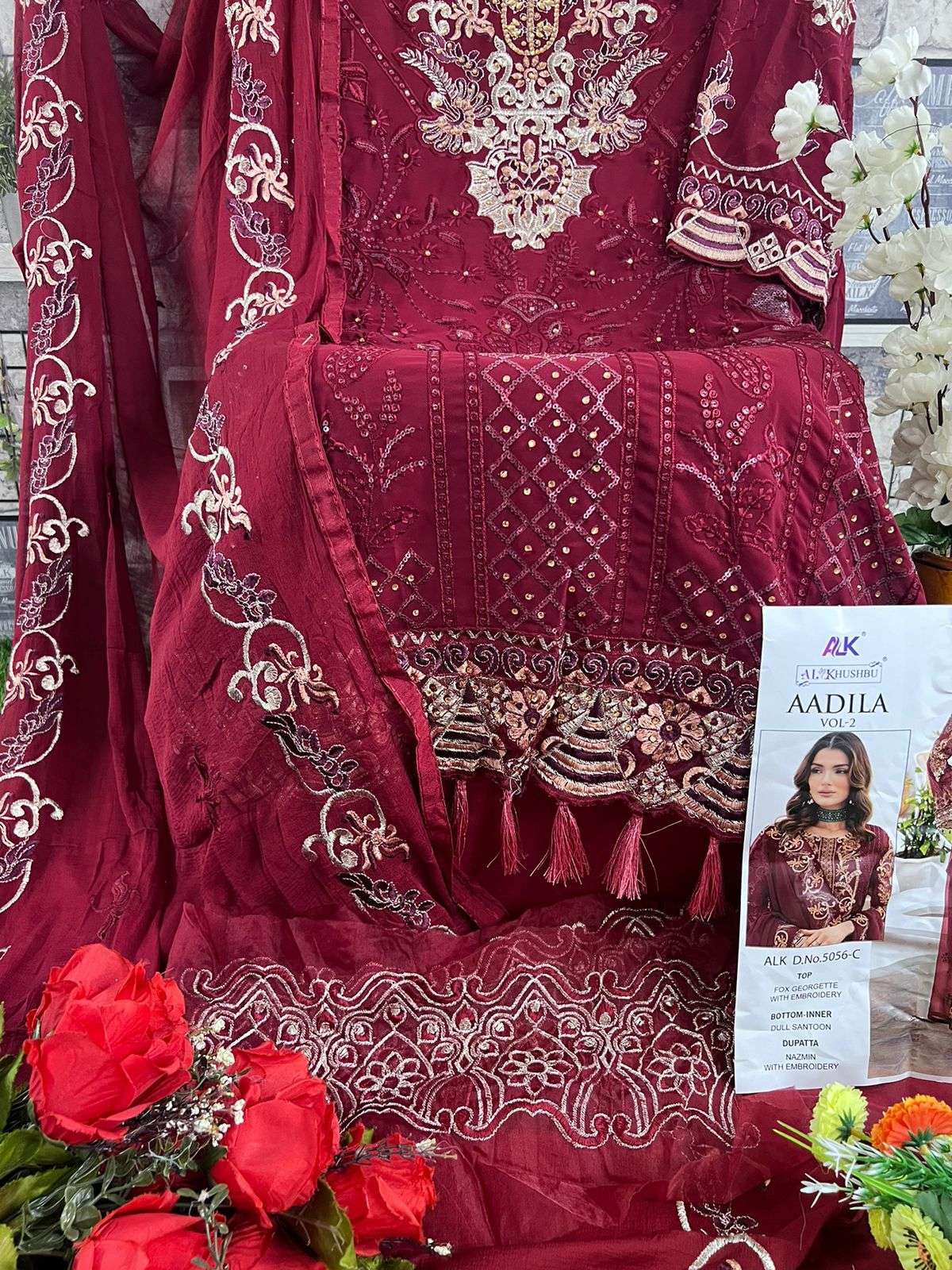 AL KHUSHBU AADILA VOL 2 EMBROIDERED GEORGETTE SUIT