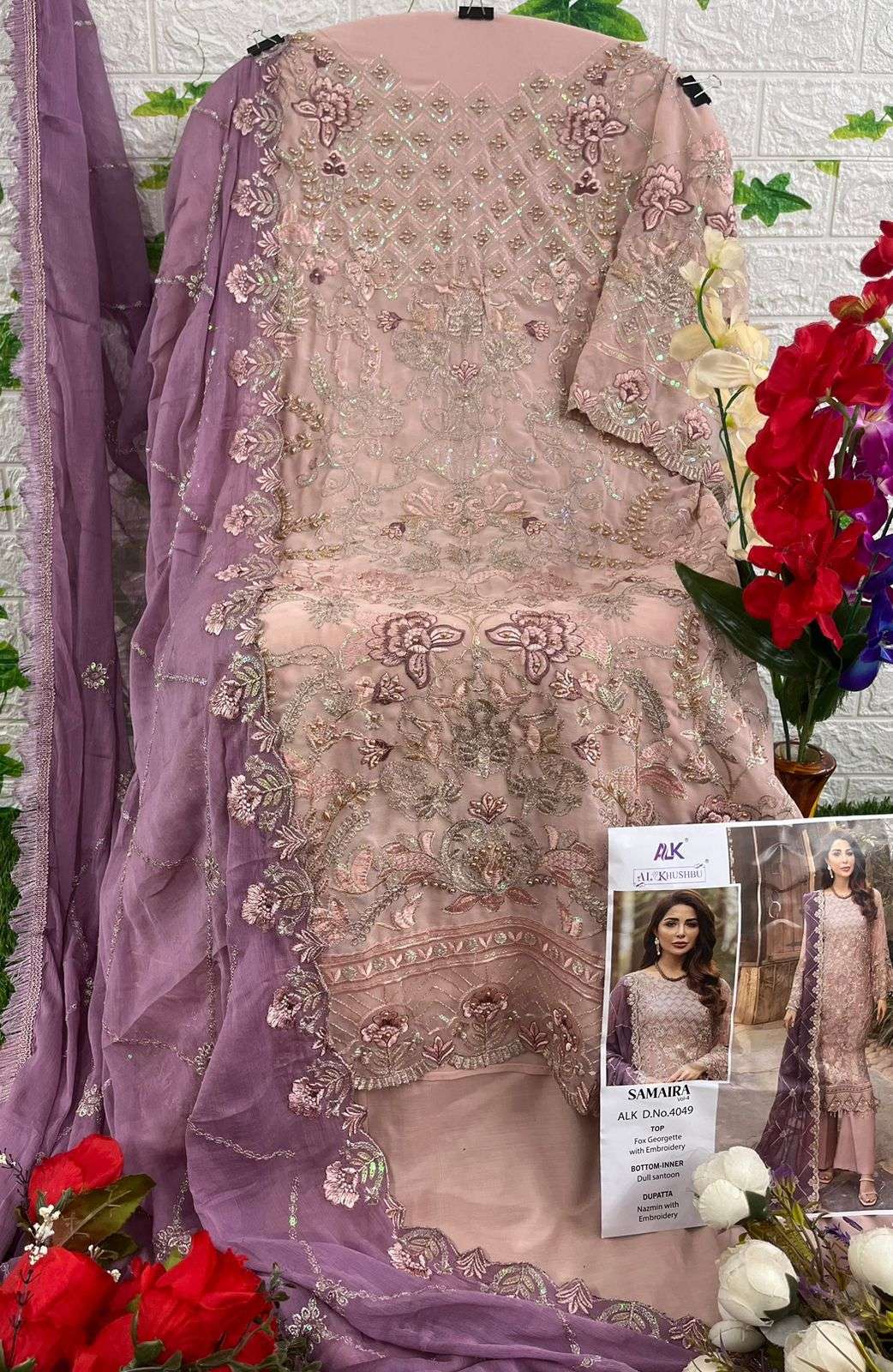 AL KHUSHBU ALK DNO 4049 PAKISTANI SUIT