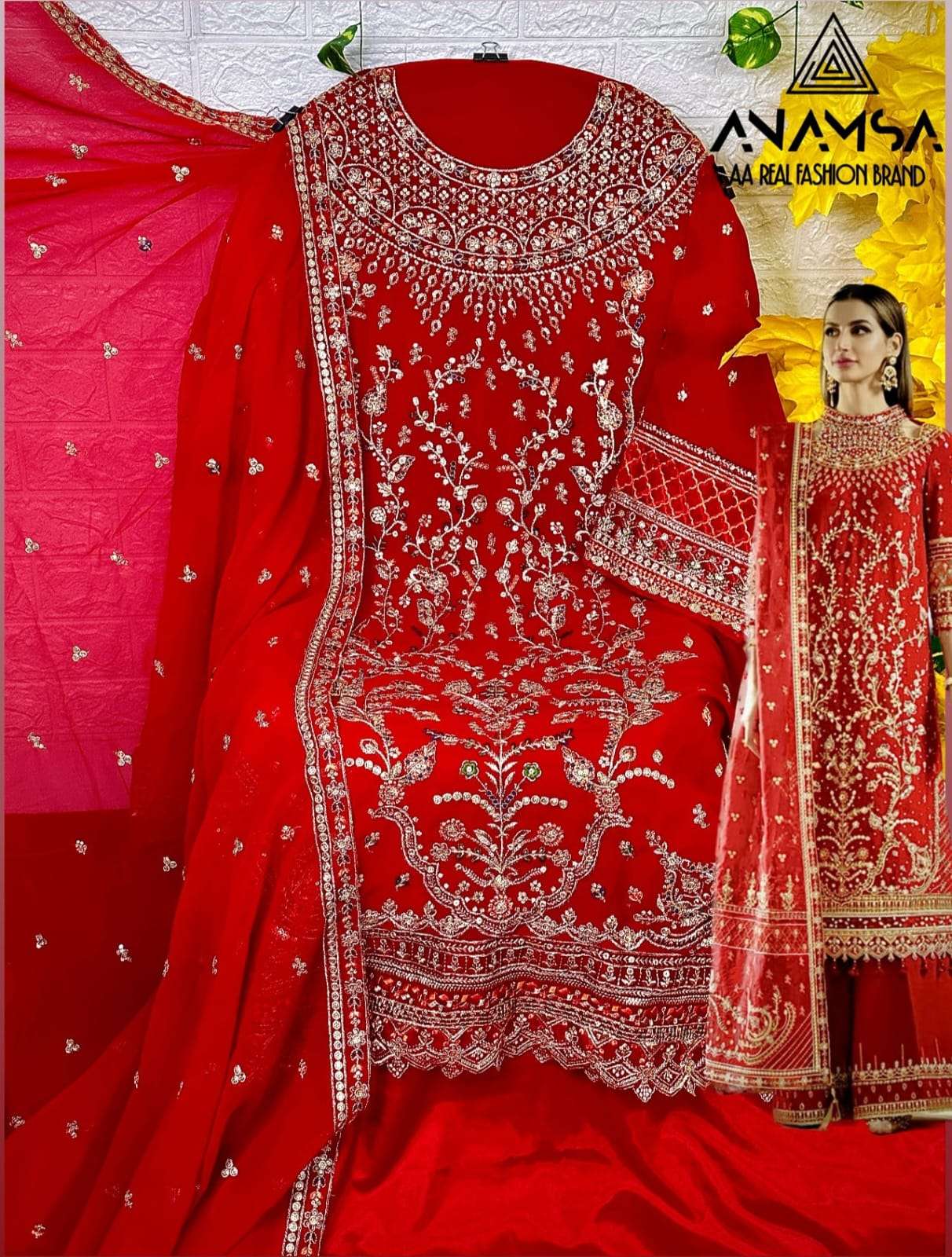 ANAMSA D NO 283 PAKISTANI SUIT