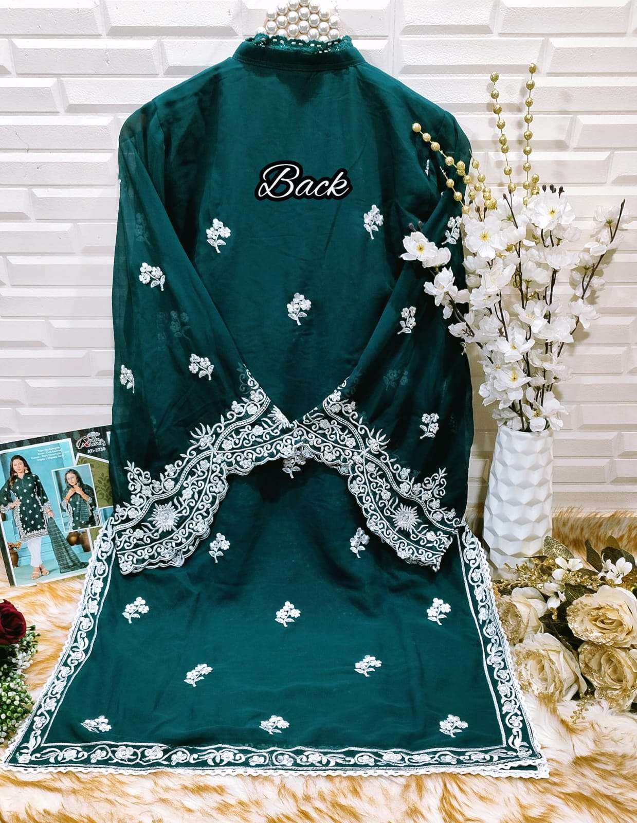 ATTA TRENDZ D NO 2730 FANCY DESIGNER KURTI COMBO SET 