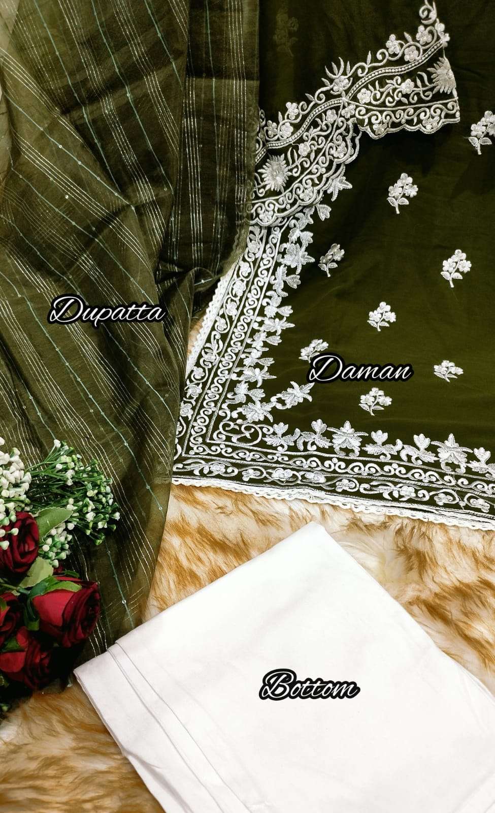 ATTA TRENDZ D NO 2730 FANCY DESIGNER KURTI COMBO SET 