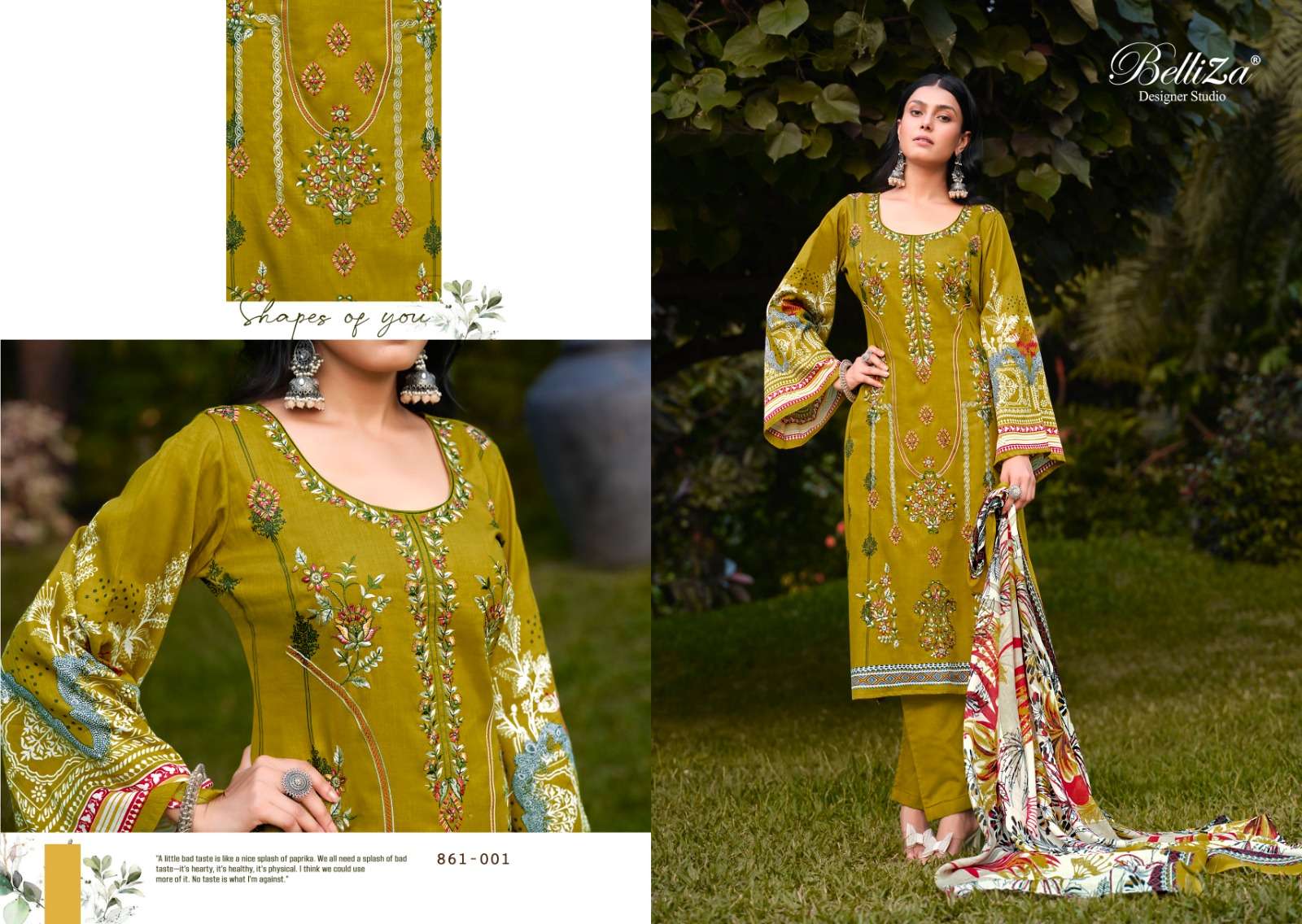 BELLIZA DESIGNER STUDIO LAVANYA FANCY JAM COTTON SUITS