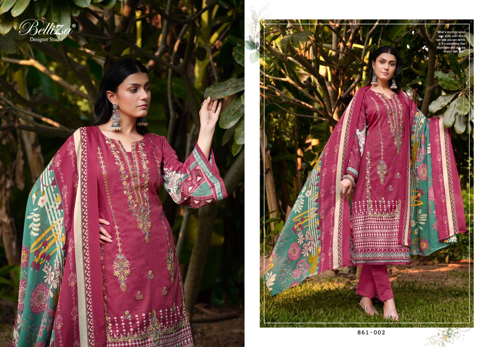 BELLIZA DESIGNER STUDIO LAVANYA FANCY JAM COTTON SUITS