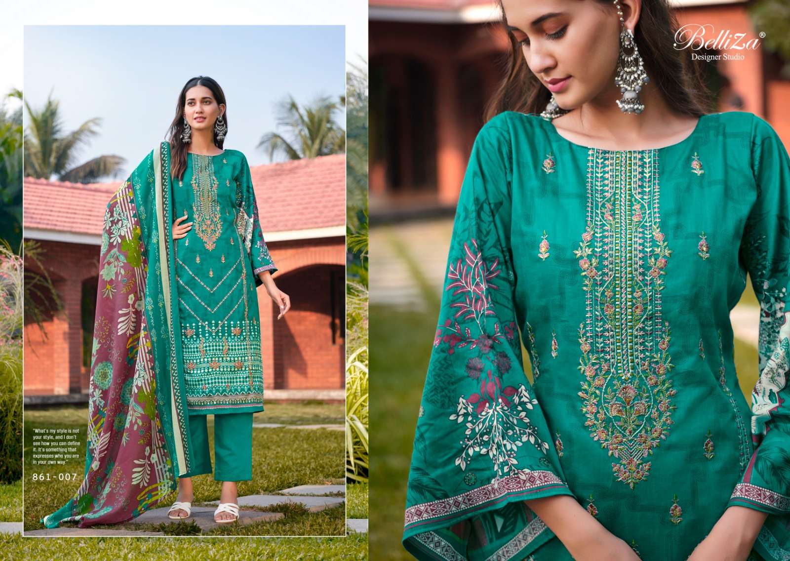 BELLIZA DESIGNER STUDIO LAVANYA FANCY JAM COTTON SUITS