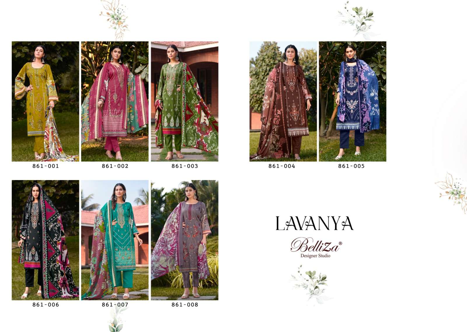 BELLIZA DESIGNER STUDIO LAVANYA FANCY JAM COTTON SUITS