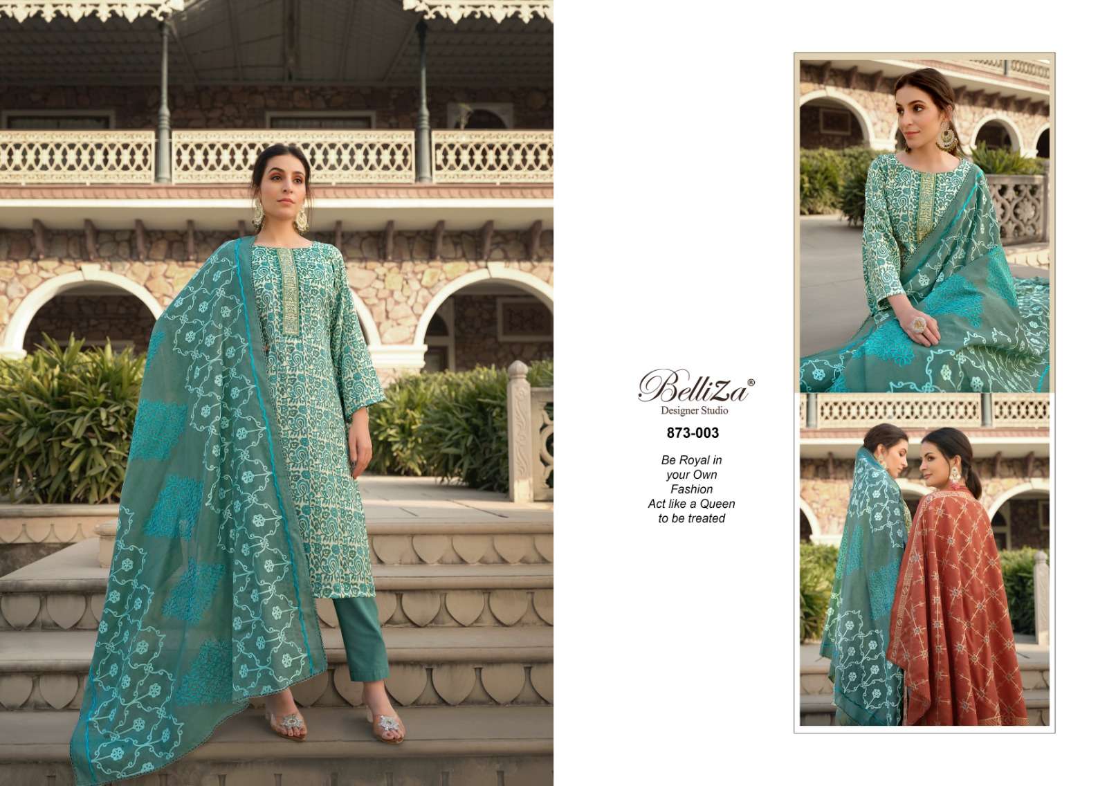 BELLIZA DESIGNER STUDIO SOPHIA COTTON SALWAR SUIT