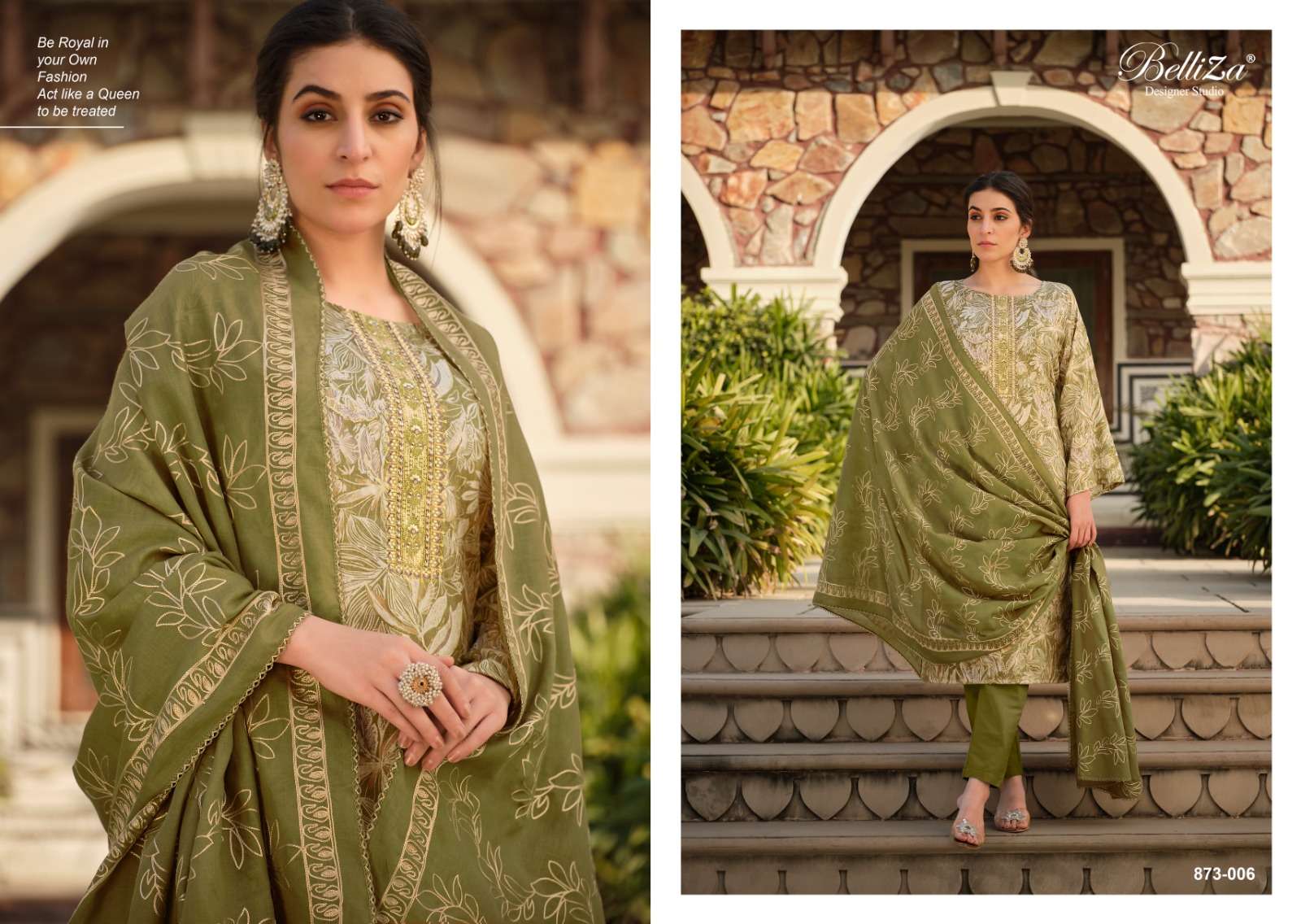 BELLIZA DESIGNER STUDIO SOPHIA COTTON SALWAR SUIT