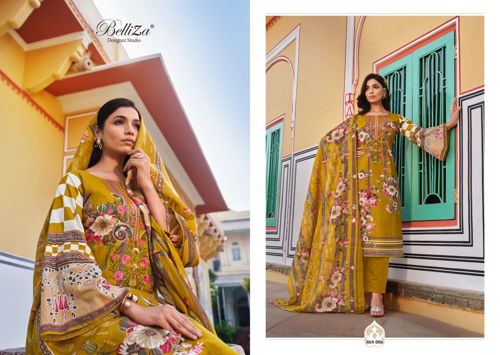 BELLIZA DESIGNER SUITS NAIRA VOL 26 COTTON SALWAR SUITS 
