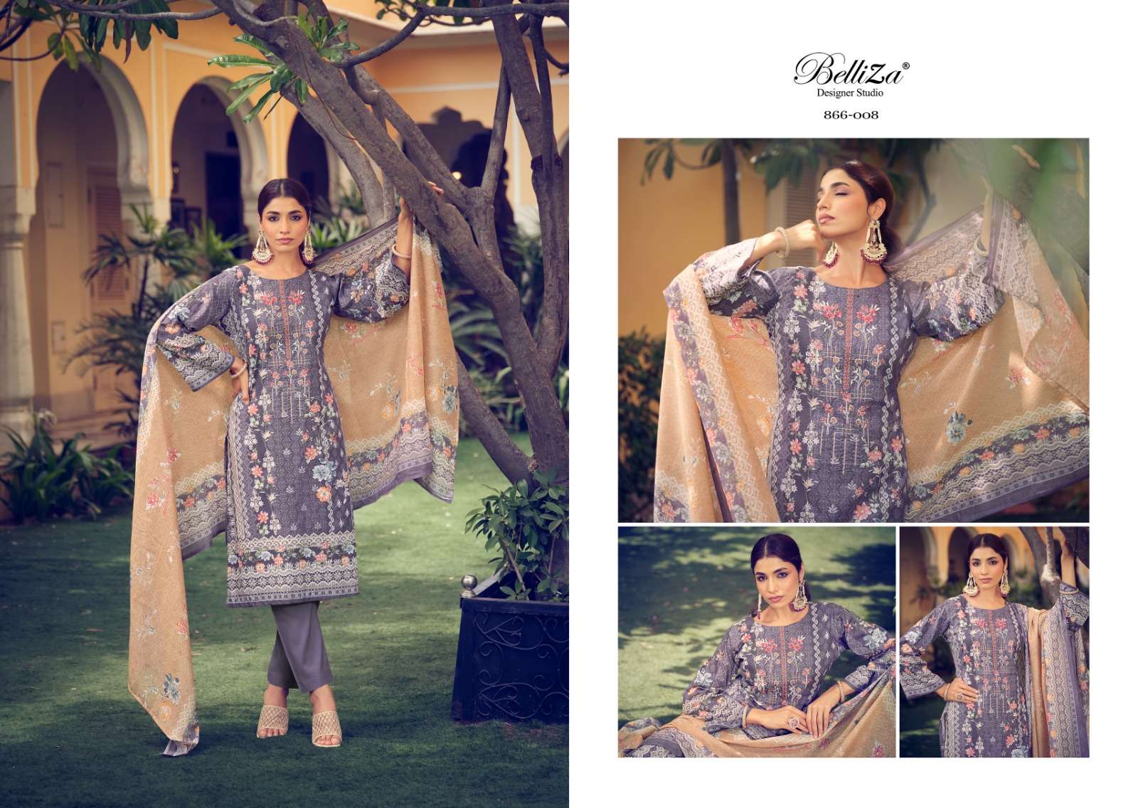 BELLIZA DESIGNER SUITS NAIRA VOL 27 COTTON DESIGNER SUITS 