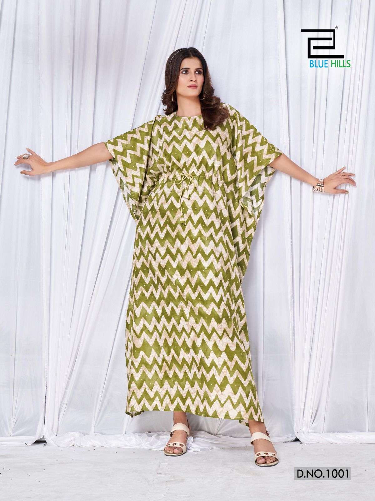 BLUE HILLS GLORY FANCY RAYON KAFTANS 