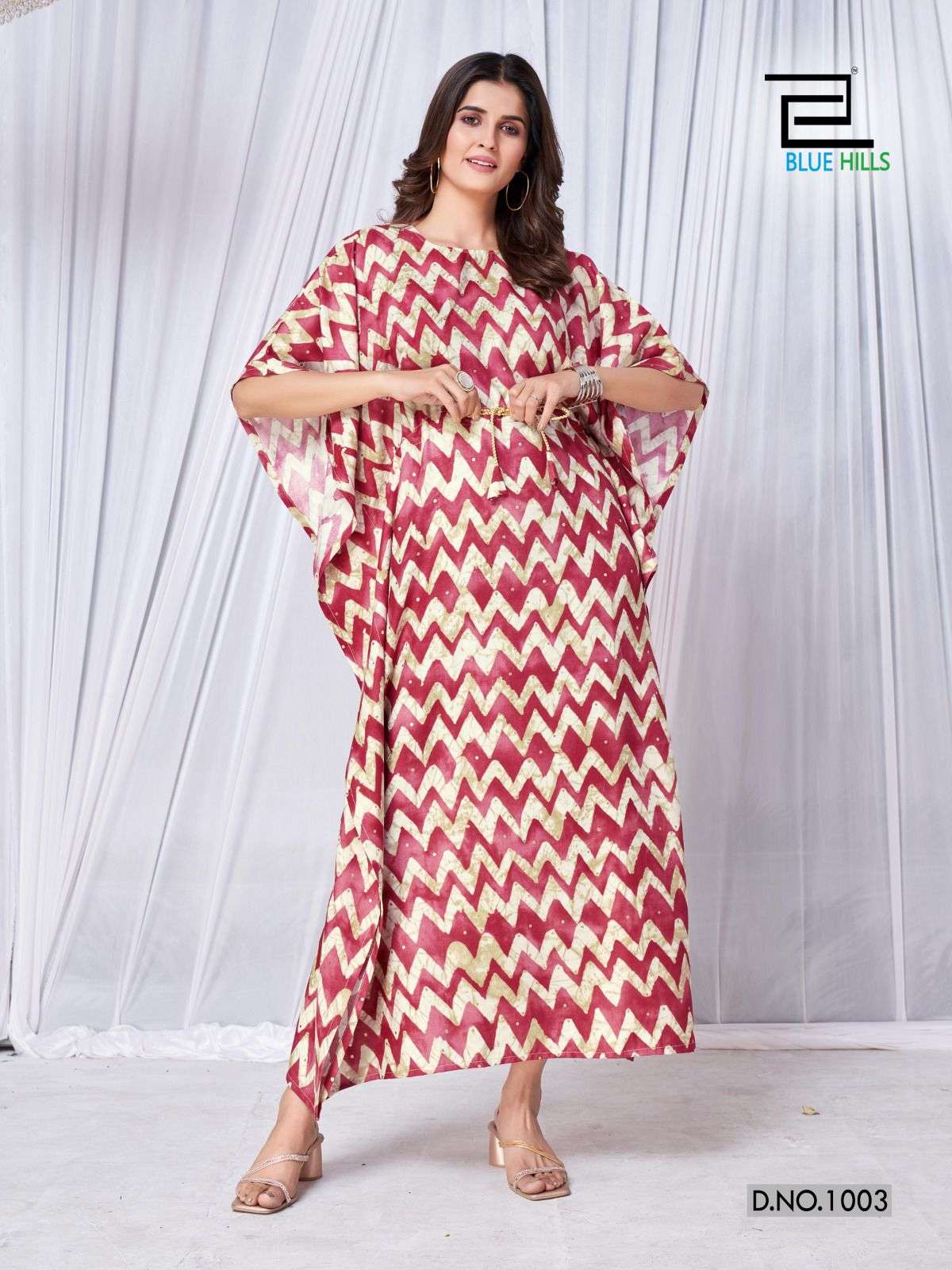 BLUE HILLS GLORY FANCY RAYON KAFTANS 