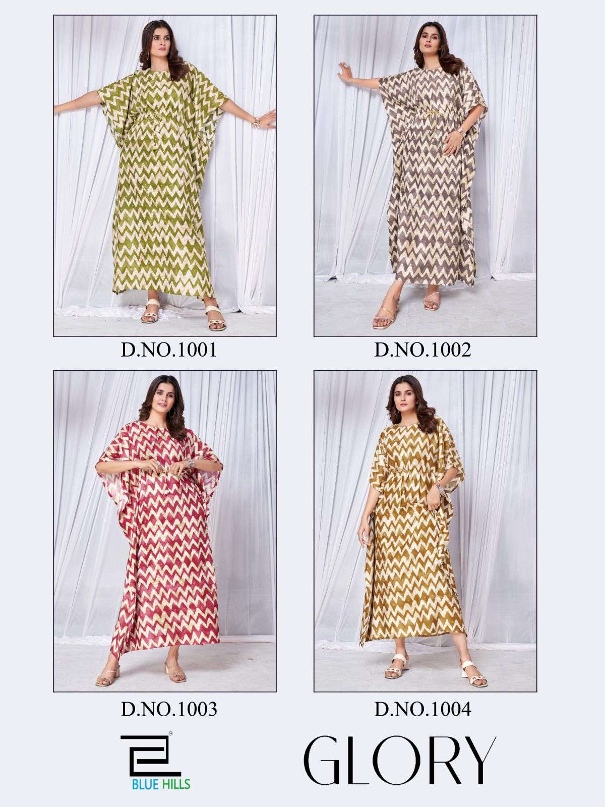 BLUE HILLS GLORY FANCY RAYON KAFTANS 