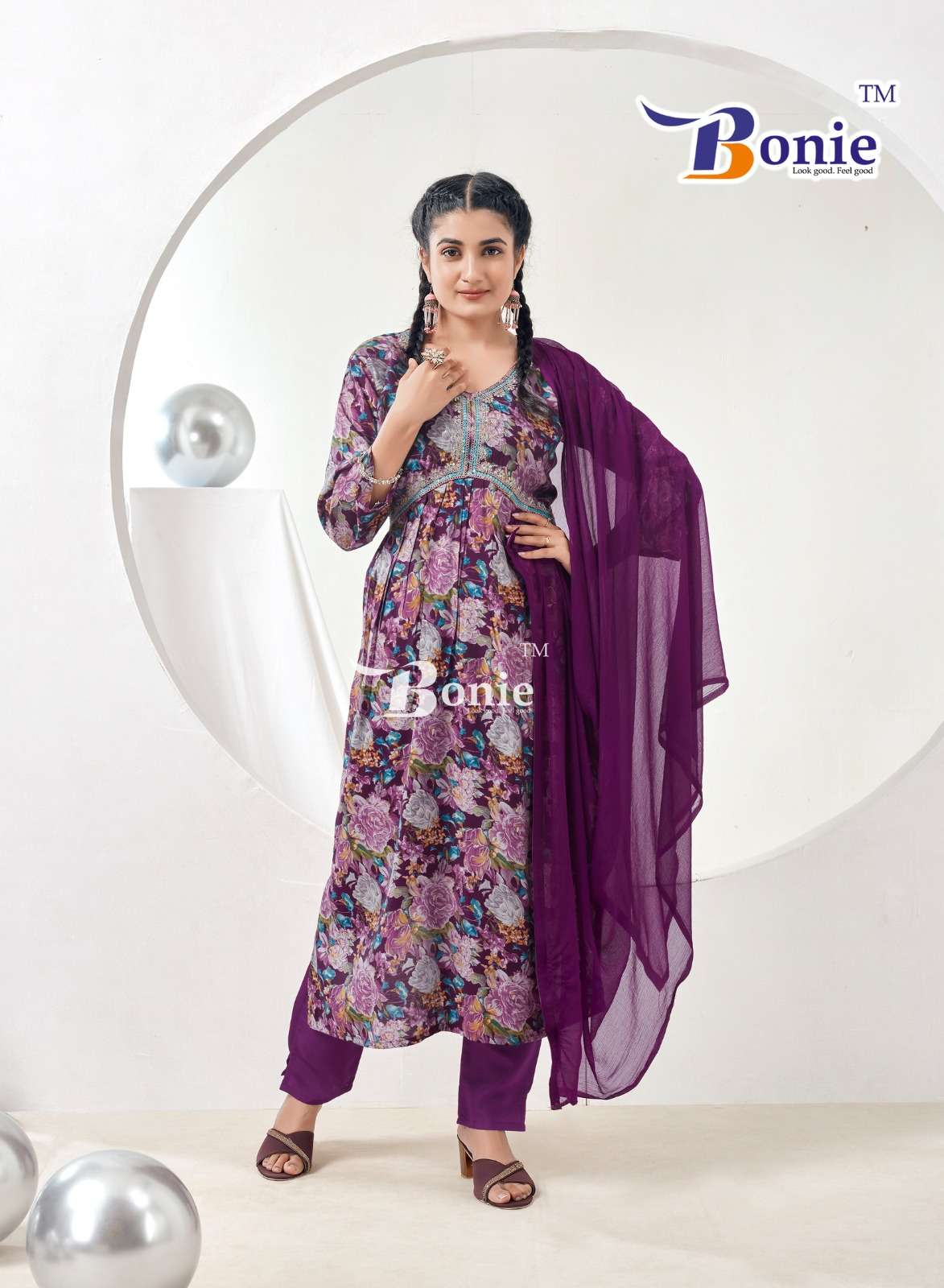 BONIE AAHANA VOL 3 ALIA CUT PATTERN KURTI COMBO SET 