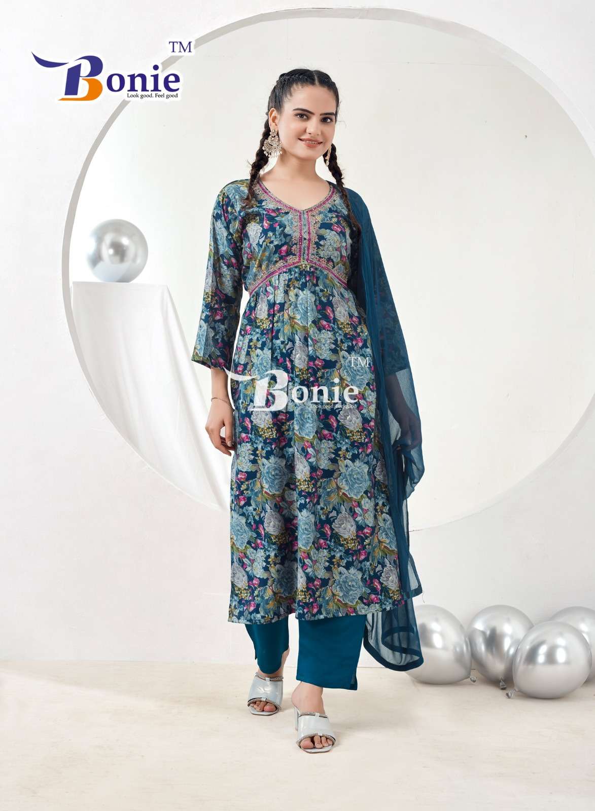 BONIE AAHANA VOL 3 ALIA CUT PATTERN KURTI COMBO SET 