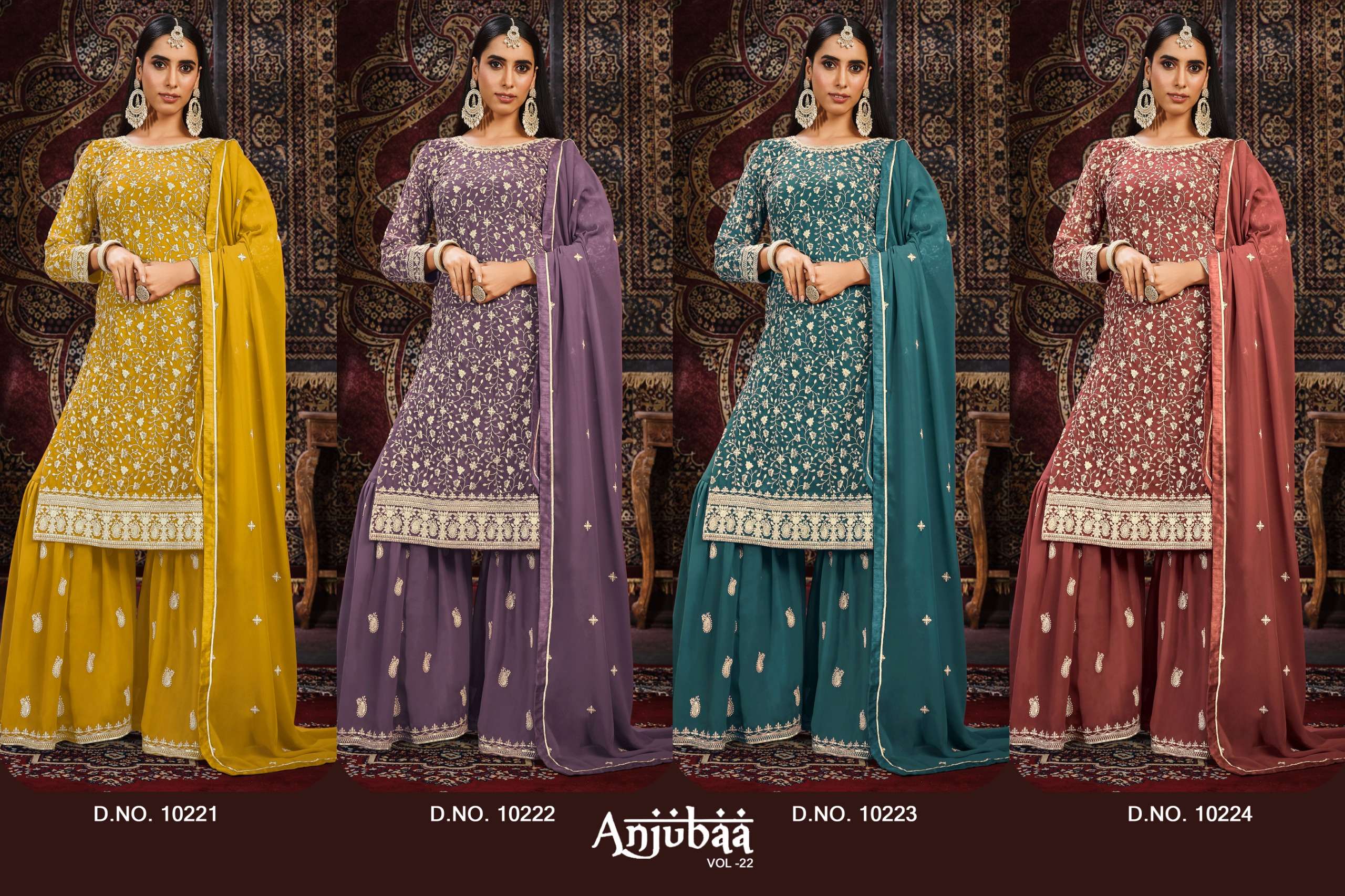 DANI CREATION ANJUBAA VOL 22 GEORGETTE DESIGNER SUIT